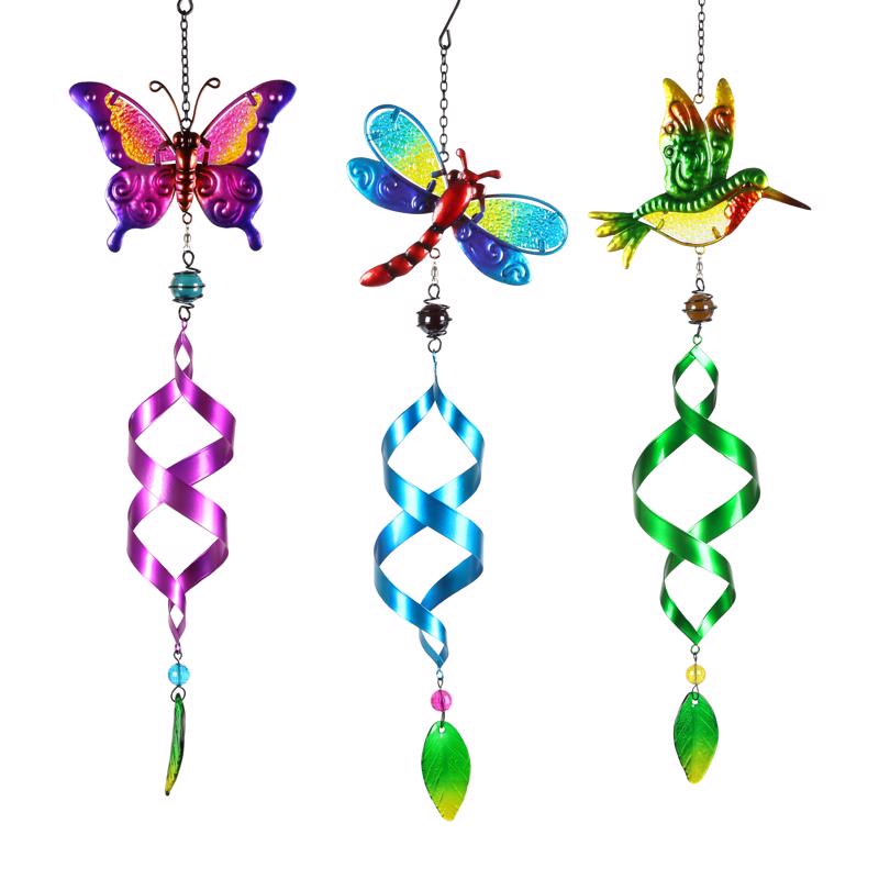 Exhart Assorted Metal 10 in. H Wind Spinner