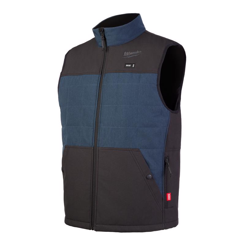 Milwaukee M12 Axis XL Sleeveless Men's Full-Zip Heated Vest (Vest Only) Black/Blue