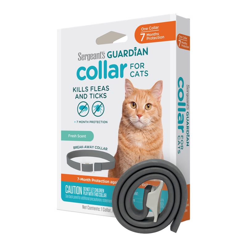 Sergeants Guardian Solid Cat Flea and Tick Collar Tetrachlorvinphos