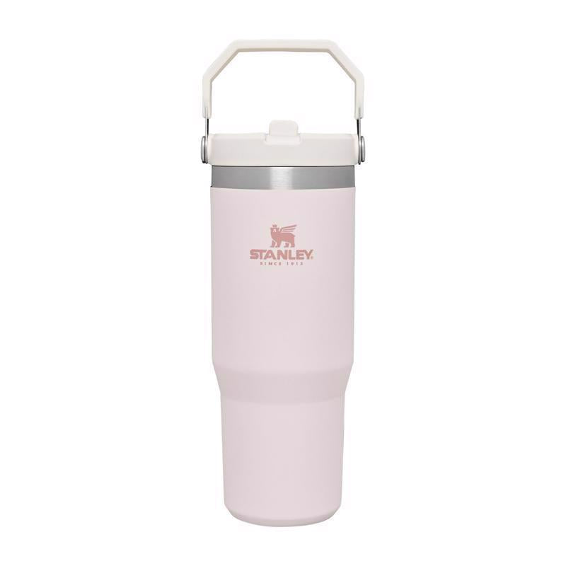 Stanley The IceFlow 30 oz Double-wall Vacuum Rose Quartz BPA Free Insulated Straw Tumbler