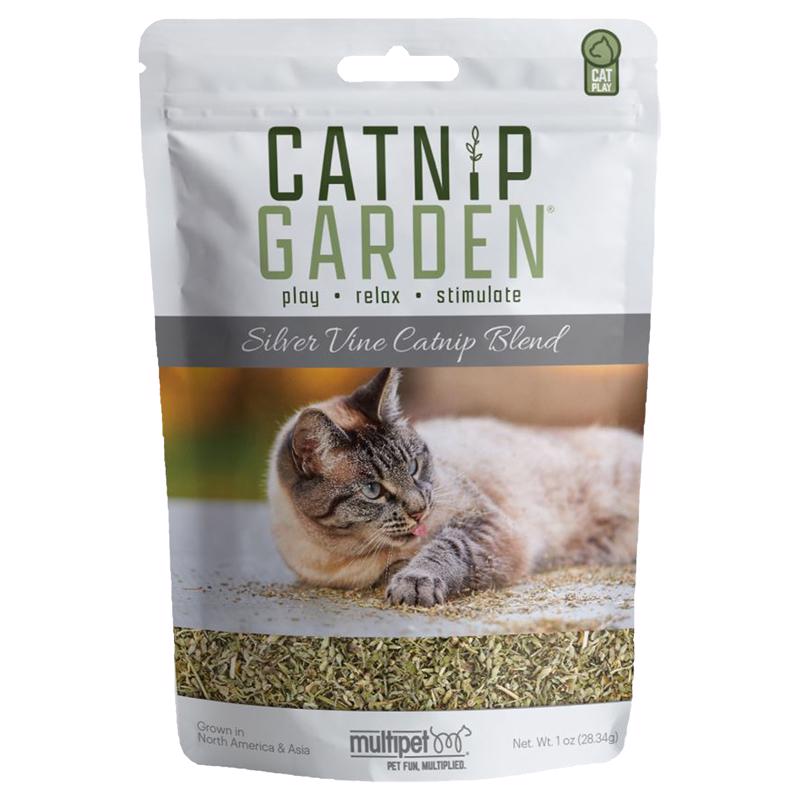 Multipet Catnip Garden Silver Vine Catnip For Cats 1 oz 1 pk