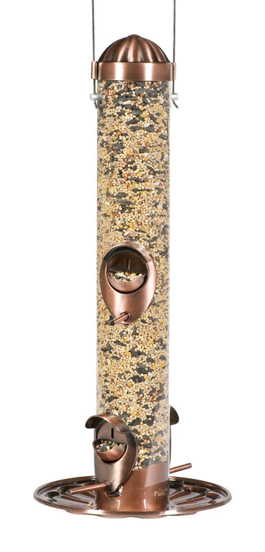 Perky-Pet Wild Bird and Finch 1.8 lb Plastic Bird Feeder 4 ports