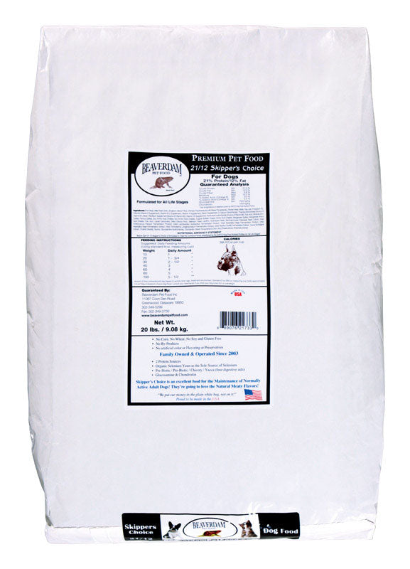 Beaverdam Skipper's Choice All Ages Pork and Chicken Dry Dog Food 20 lb