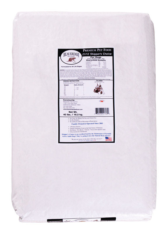 Beaverdam Skipper's Choice All Ages Pork and Chicken Dry Dog Food 40 lb
