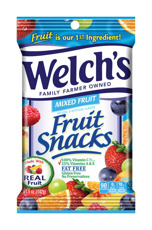 Welch's Mixed Fruit Snack 5 oz Bagged