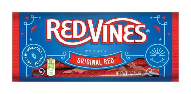 Red Vines Strawberry Licorice Candy 5 oz