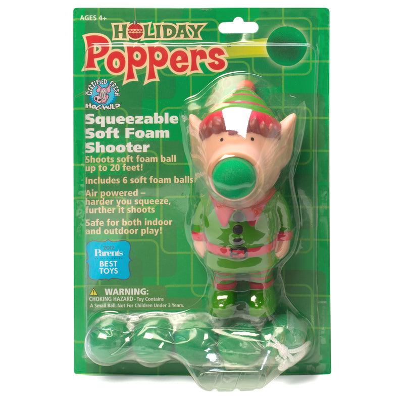 Hog Wild Elf Popper Toy Foam Multicolored 7 pc