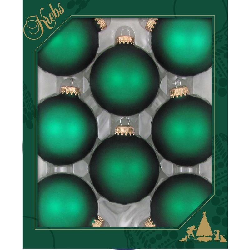 Christmas by Krebs Green Velvet Ball Ornament