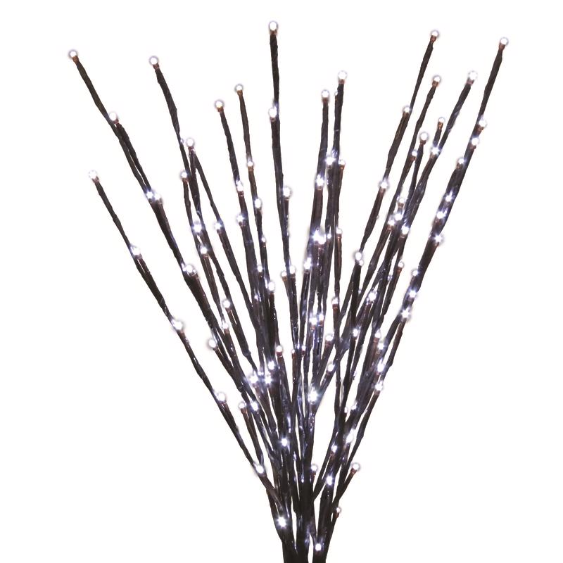 Celebrations Platinum LED Pure White Light Burst 32 in. Yard Decor