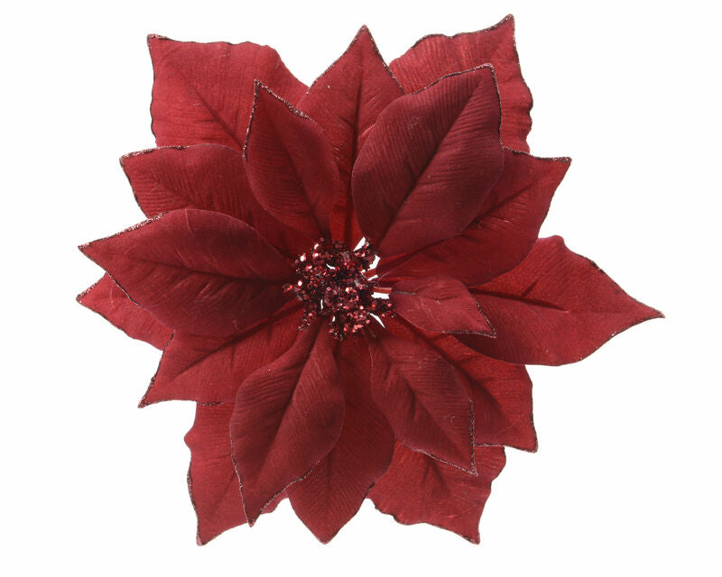 Decoris Red Poinsettia 2.76 in.