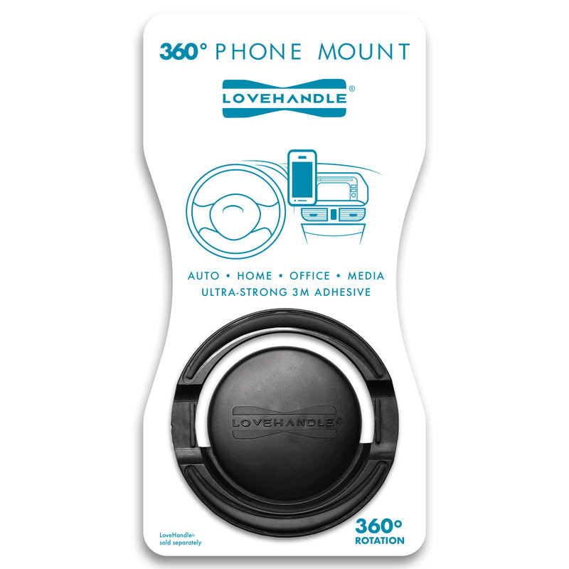 LoveHandle Black Swivel 360 Mount 360 Phone Mount