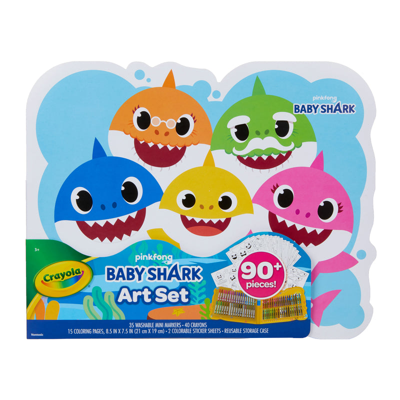 Crayola Baby Shark Art Set 90 pc