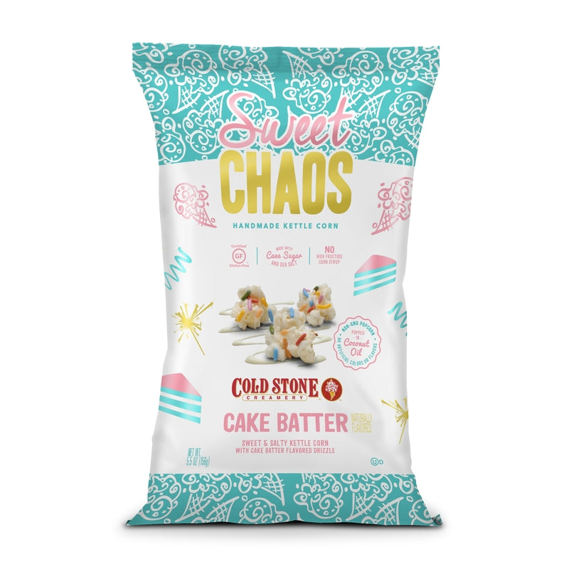 Sweet Chaos Cold Stone Cake Batter Popcorn 5.5 oz Bagged