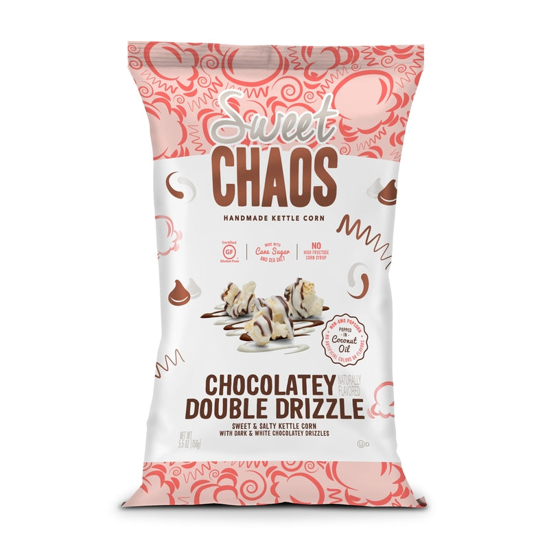 Sweet Chaos Chocolatey Double Drizzle Popcorn 5.5 oz Bagged