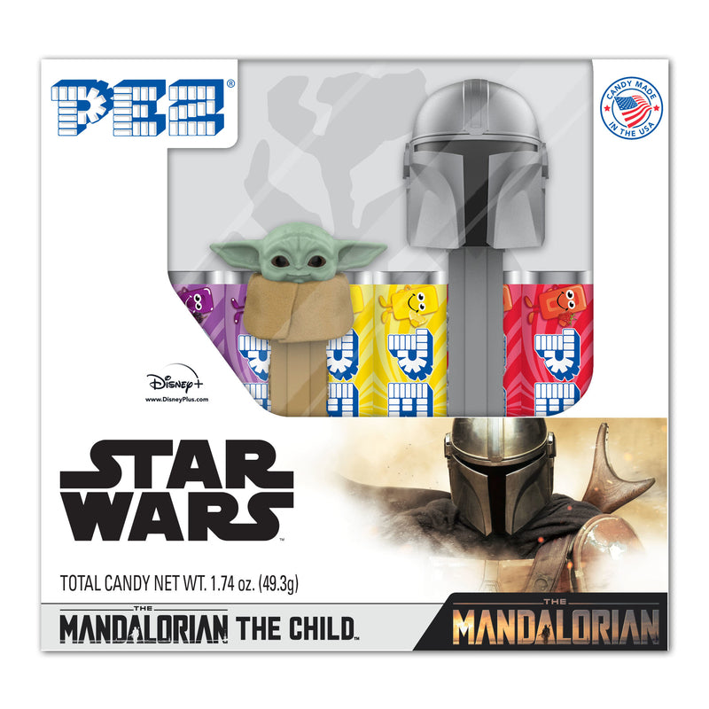 PEZ Star Wars Mandalorian Non Chocolate Candy and Dispenser 1.74 oz