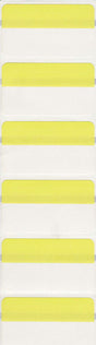 RF Printer Adhesive Backed Yellow Bin Tag Labels - Roll 0 each