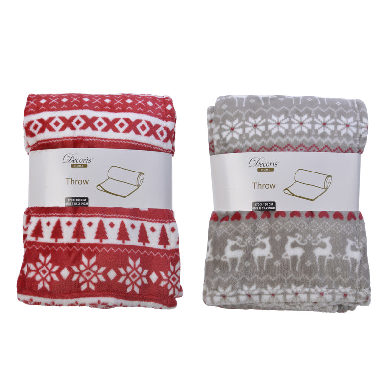 Decoris Assorted Blanket 1 pk