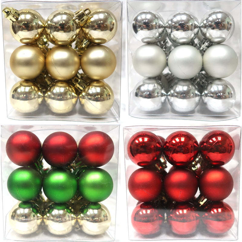 Celebrations Assorted Shiny and Matte Ornaments 6.35 in.