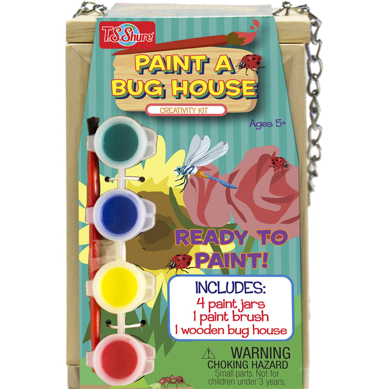 T.S. Shure Paint A Bug House Kit Wood 6 pc
