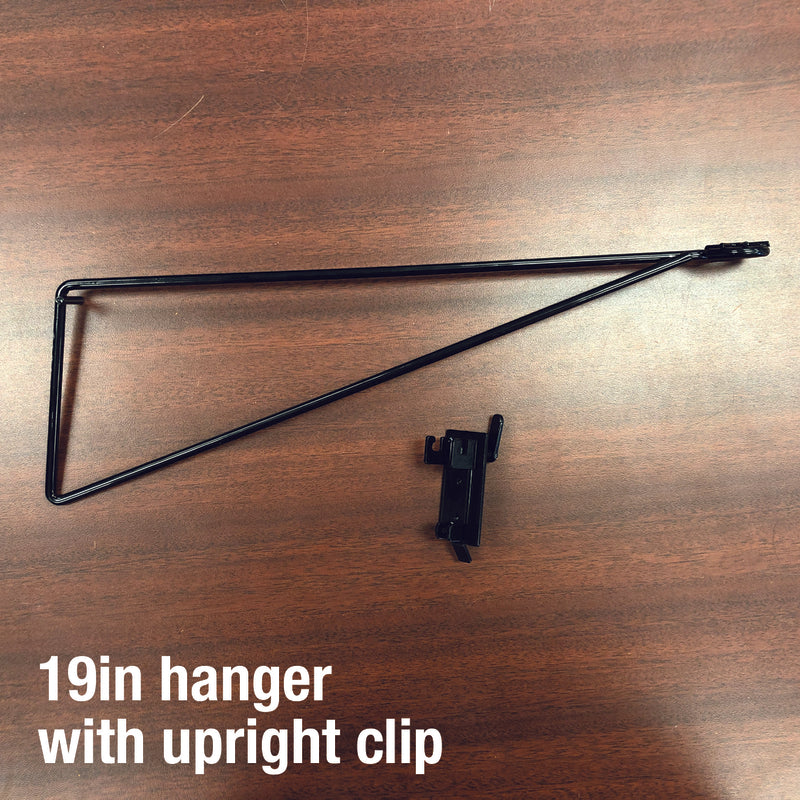 19 in. Black Metal Bracket Arm 1 pk