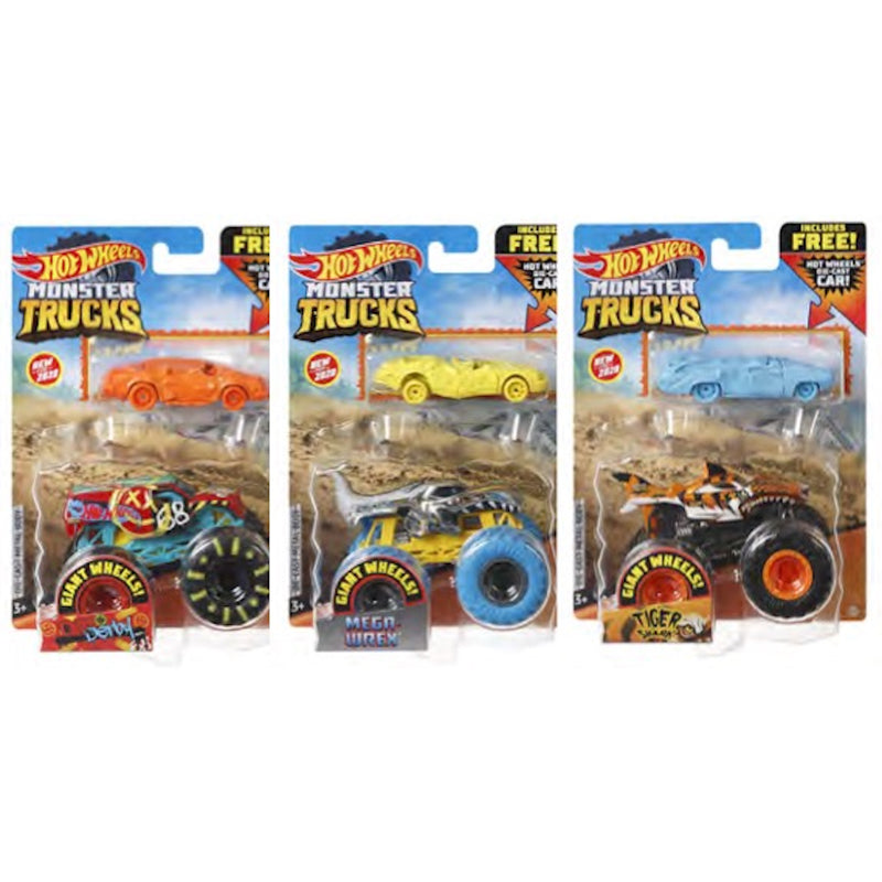 Hot Wheels Monster Trucks Die Cast Assorted