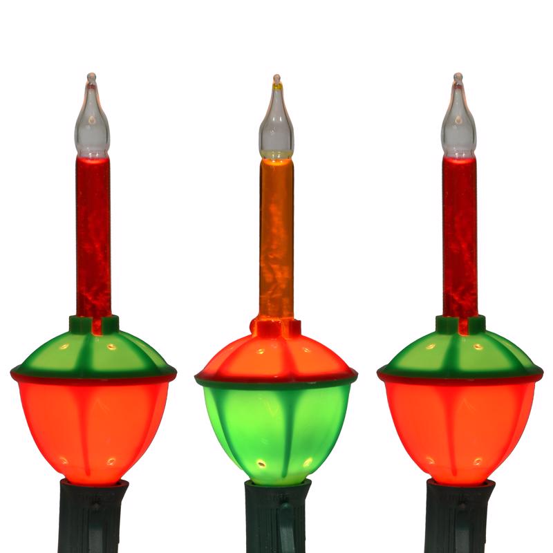 Celebrations Incandescent C7 Green/Red 7 ct Christmas Lights 8 ft.