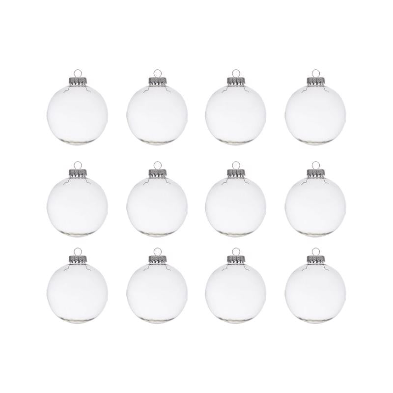 Celebrations Home Clear Round Ornaments 3 in.