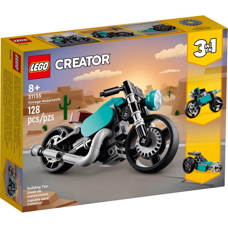 LEGO Creator Vintage Motorcycle Multicolored 128 pc