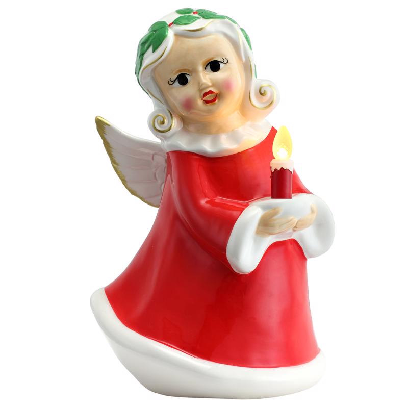 Mr. Christmas LED Ceramic Angel Figurine 9 in.