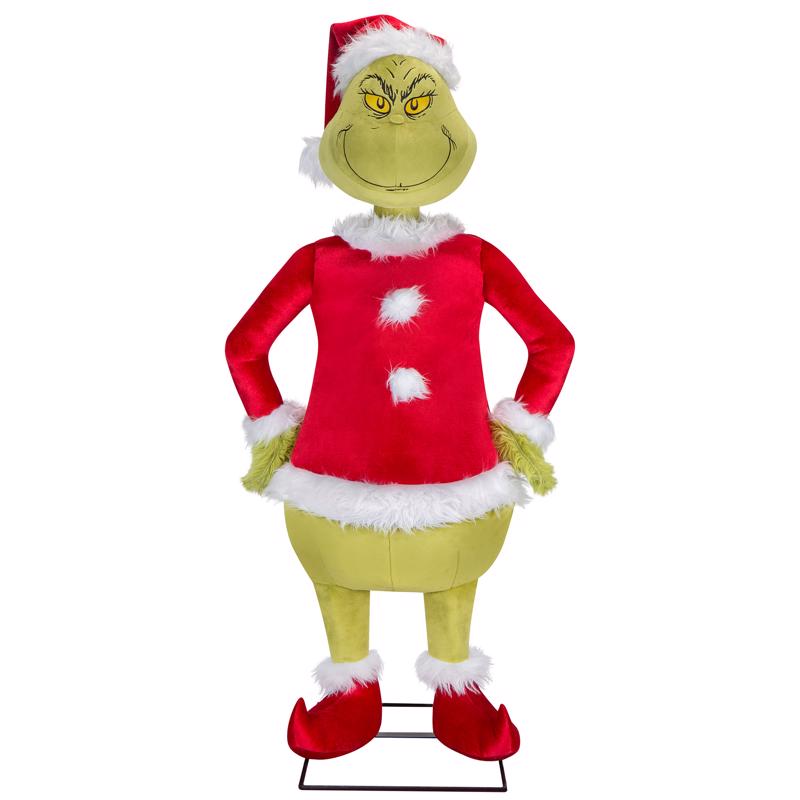 Dr. Seuss Multicolored Grinch Animated Decor 48 in.