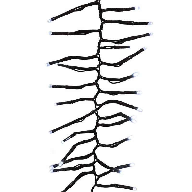 Celebrations LED Big Seed Cluster Pure White 250 ct String Christmas Lights