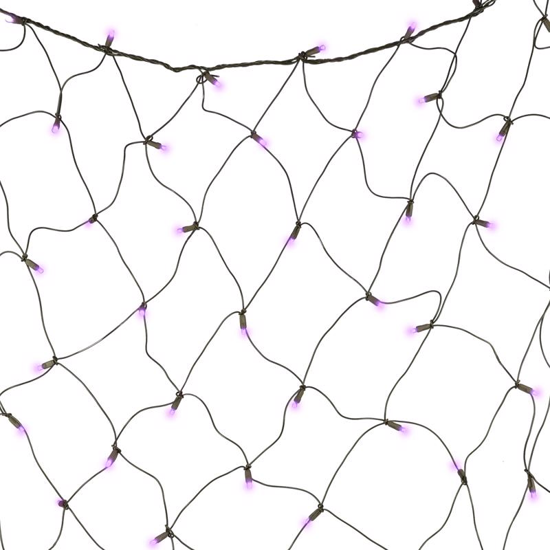 Celebrations Purple 100 ct LED Halloween Net Lights