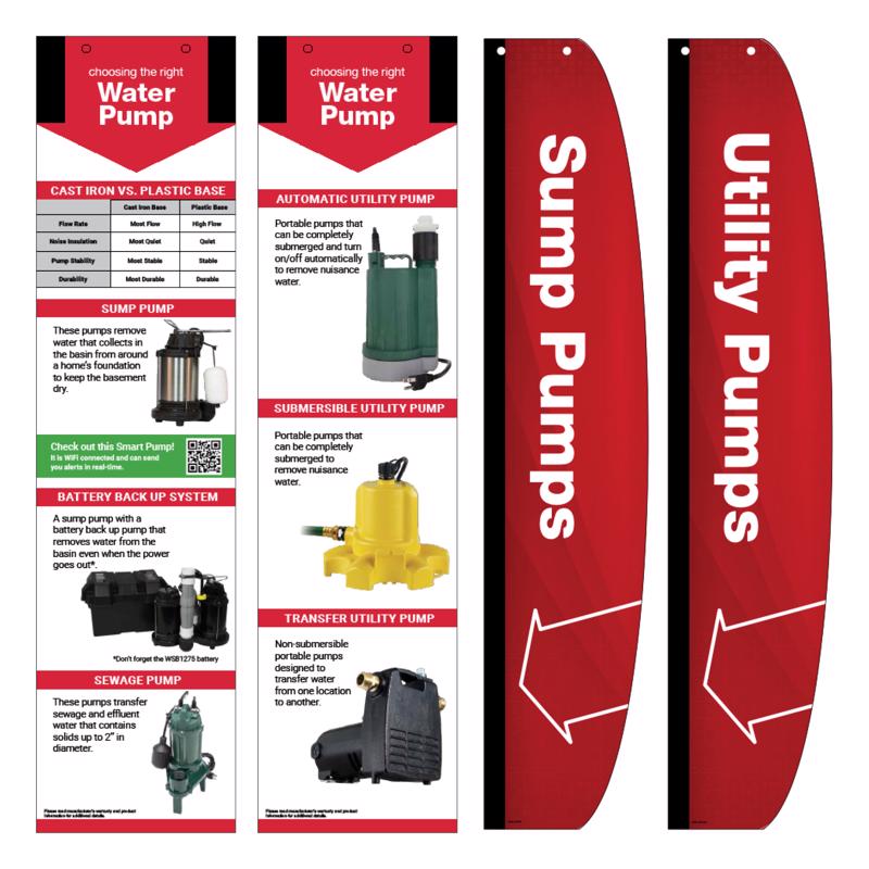 Sump Pump SS for 8FT and 12FT Signage Kit