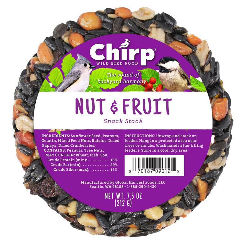 Chirp Wild Bird Fruits and Nuts Wild Bird Food 7.5 oz
