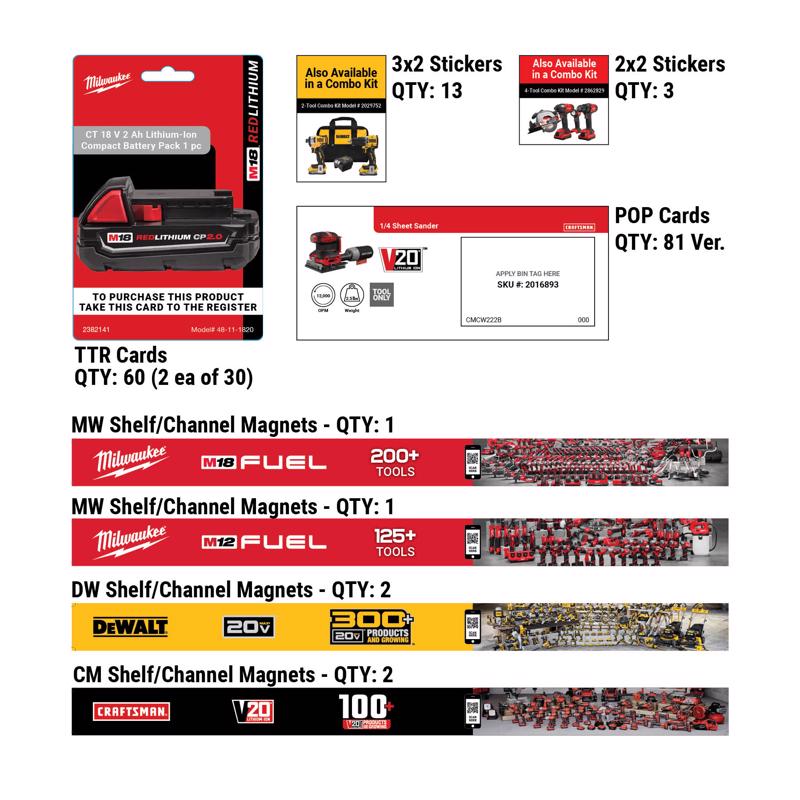 48 in. H X 4 in. W Tools POP Card 1 kit Other