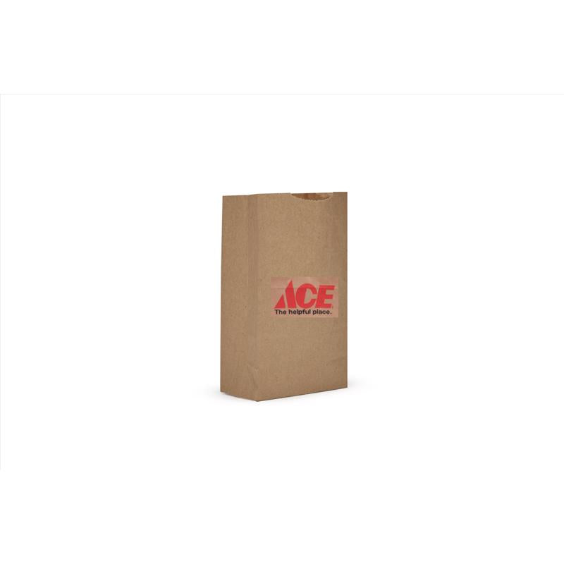 Yes Paper Brown Shopping Bag Recycled 500 pk 7.87 in. H X 2.43 in. W X 4.4 in. L