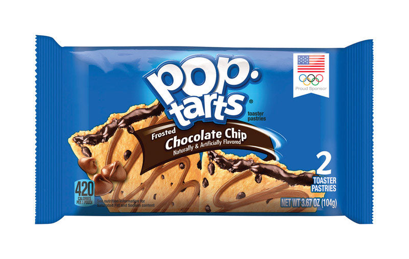 Pop-Tarts Chocolate Chip Toaster Pastries 3.67 oz Pouch