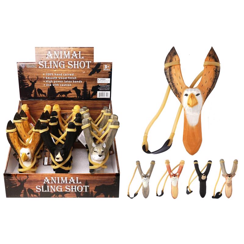 Diamond Visions Animal Sling Shot Wood Assorted
