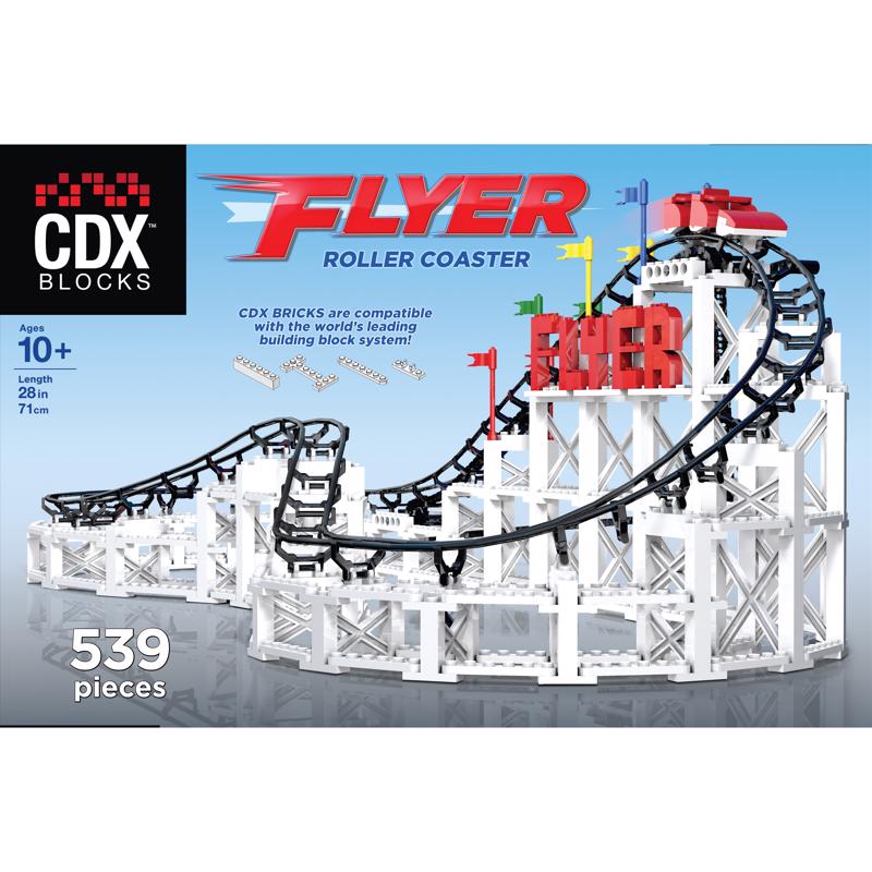 Coaster Dynamix Brick Amusement Park Ride Kit Multicolored 539 pc