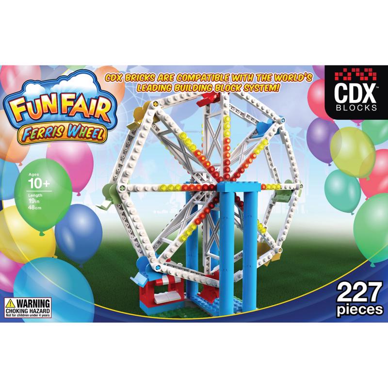 Coaster Dynamix Brick Amusement Park Ride Kit Multicolored 227 pc
