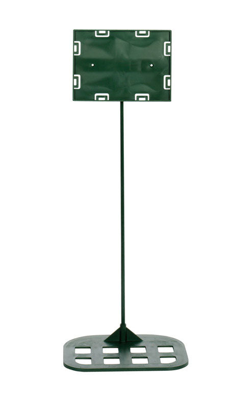 Green Plastic Display Sign 18 in. H X 5 in. W X 7 in. L