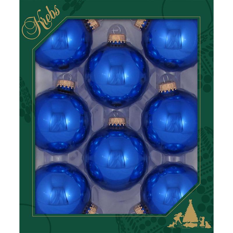 Christmas by Krebs Victoria Blue/Gold Ball Ornament