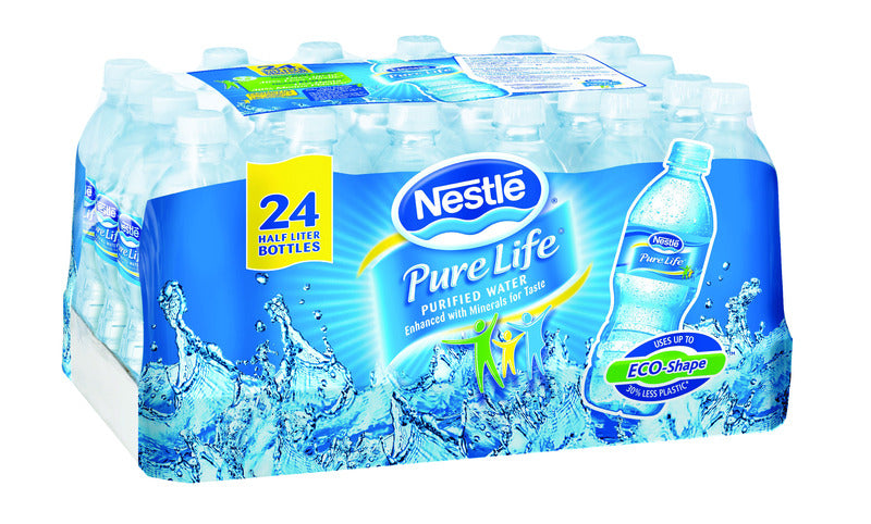 Nestle Waters Pure Life Bottled Water 0.5 L 24 pk