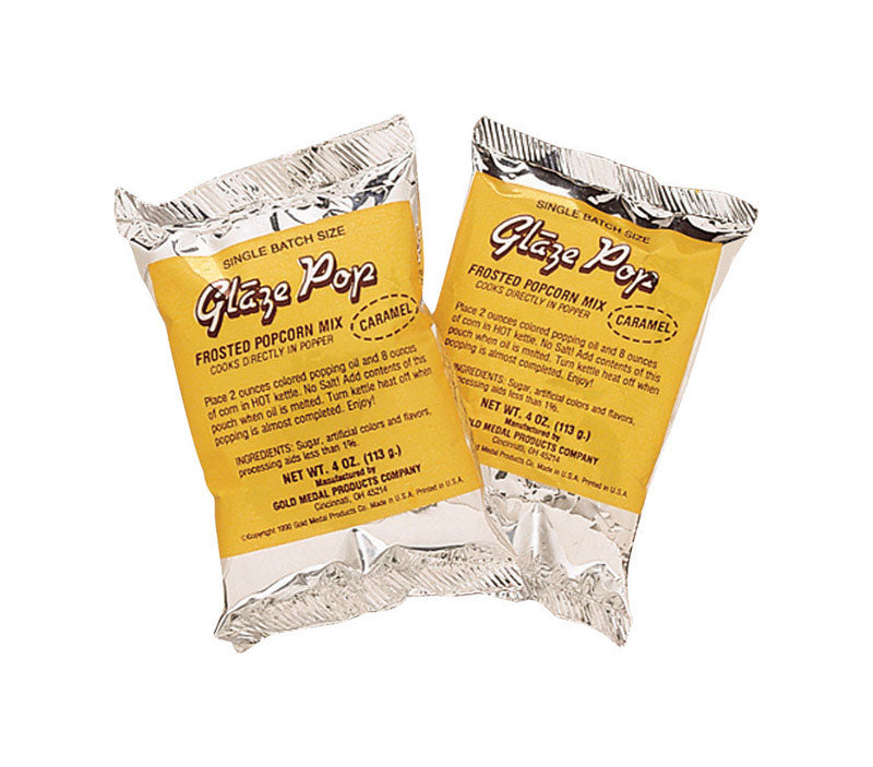 Gold Medal Glaze Pop Caramel Popcorn 4 oz Pouch