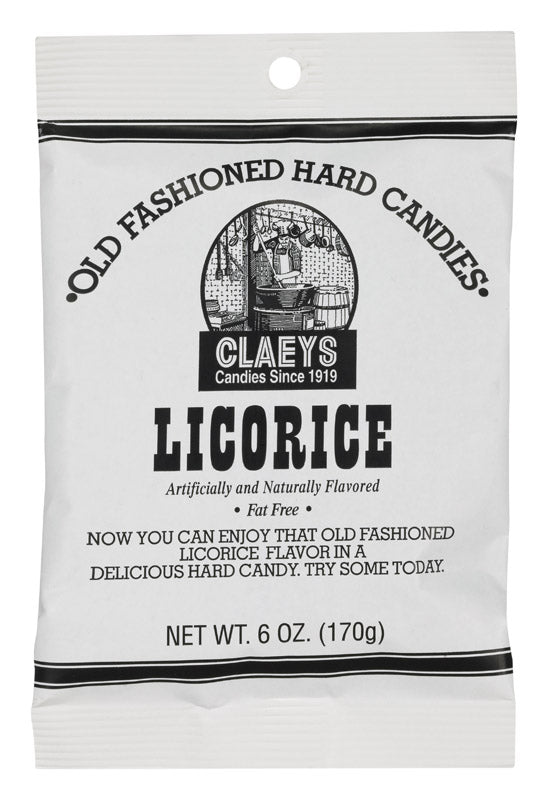 Claeys Old Fashioned Licorice Hard Candy 6 oz