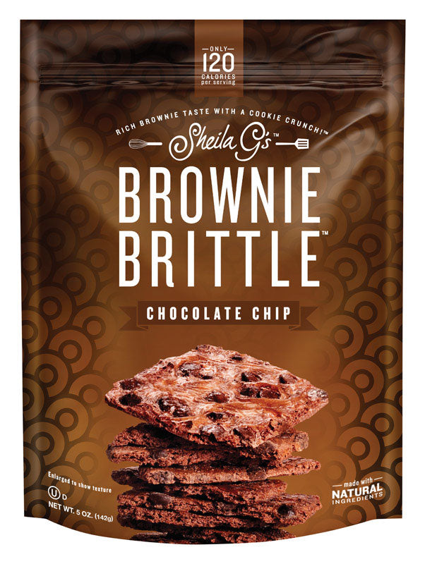 Sheila Gs Chocolate Chip Brownie Brittle 5 oz Bagged