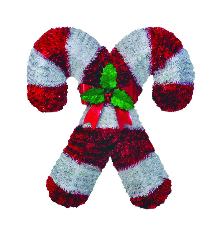 FC Young Multicolored Candy Cane Window Decoration 18 in.