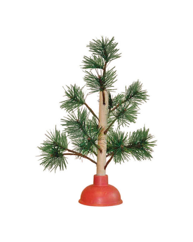 Rednek Multicolored Plunger Christmas Tree 15 in.