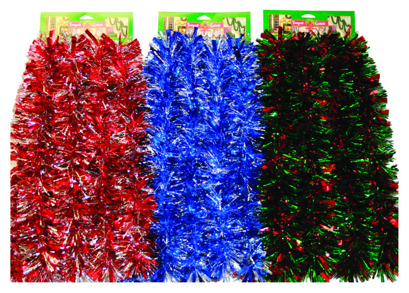 FC Young 12 ft. L Wide Tinsel Christmas Garland
