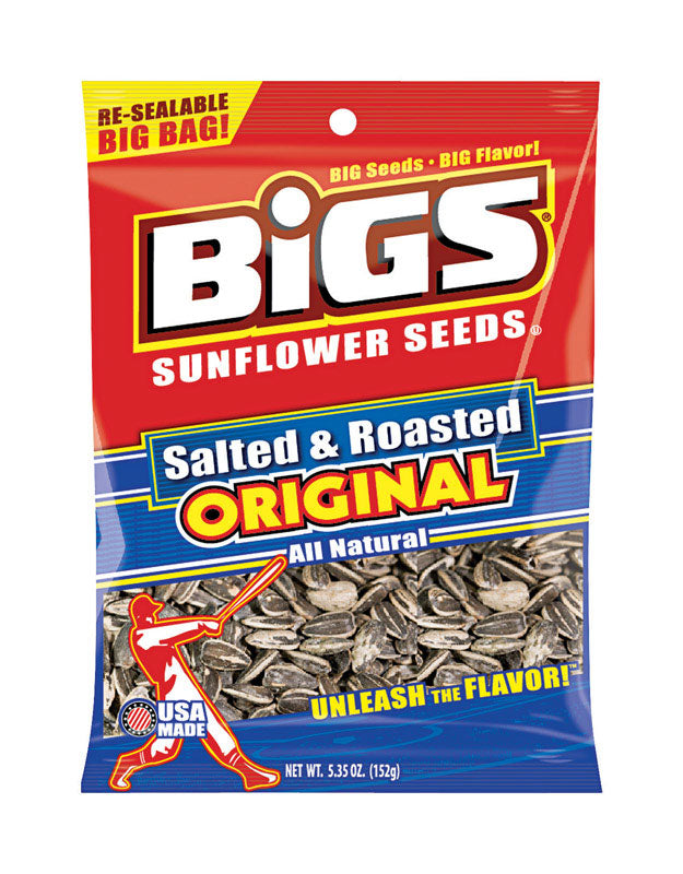 BIGS Salted and Roasted Sunflower Seeds 5.35 oz Pegged